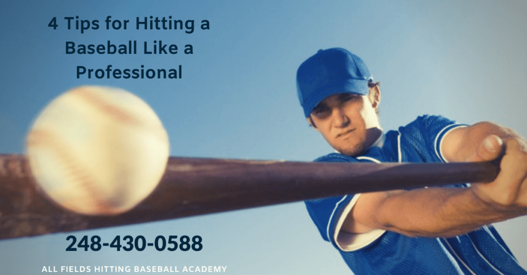 hitting baseball