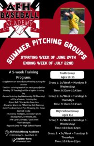 Summer Pitching Groups